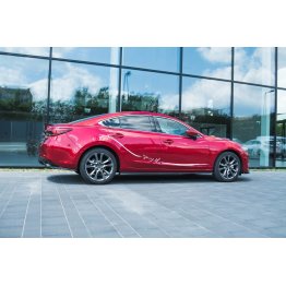 Накладки сплиттеры на пороги на Mazda 6 GJ рестайл